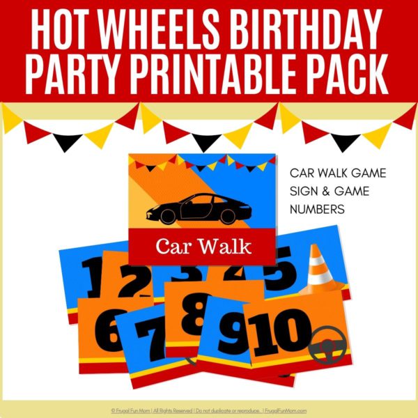 Hot Wheels Birthday Party Printable Pack | Frugal Fun Mom