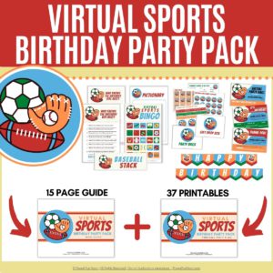 Virtual Sports Birthday Party Pack | Frugal Fun Mom