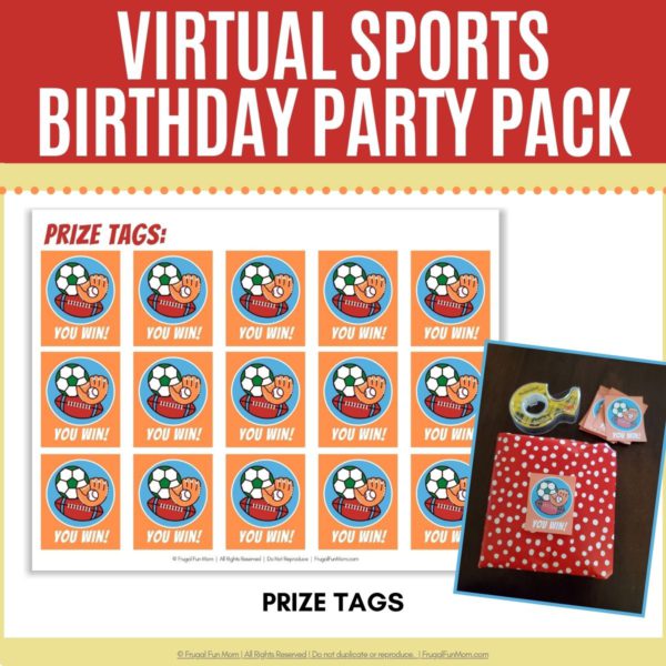 Virtual Sports Birthday Party Pack | Frugal Fun Mom