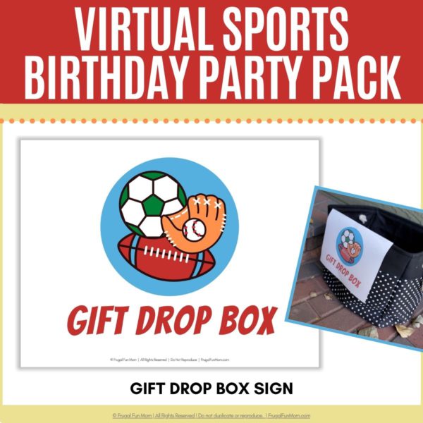 Virtual Sports Birthday Party Pack | Frugal Fun Mom