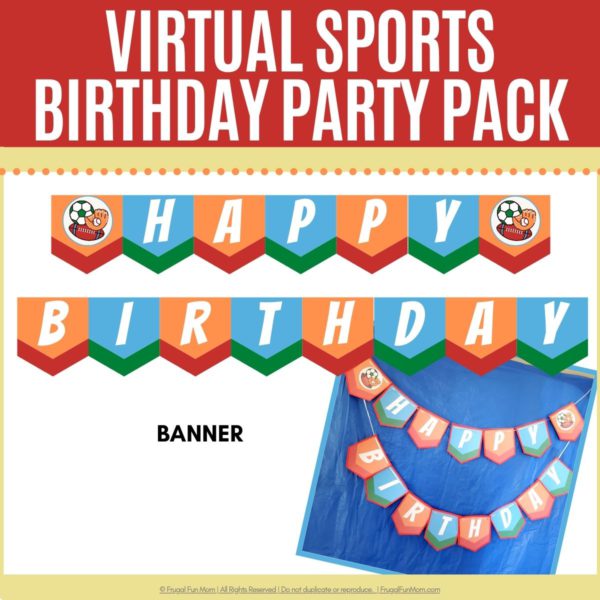 Virtual Sports Birthday Party Pack | Frugal Fun Mom